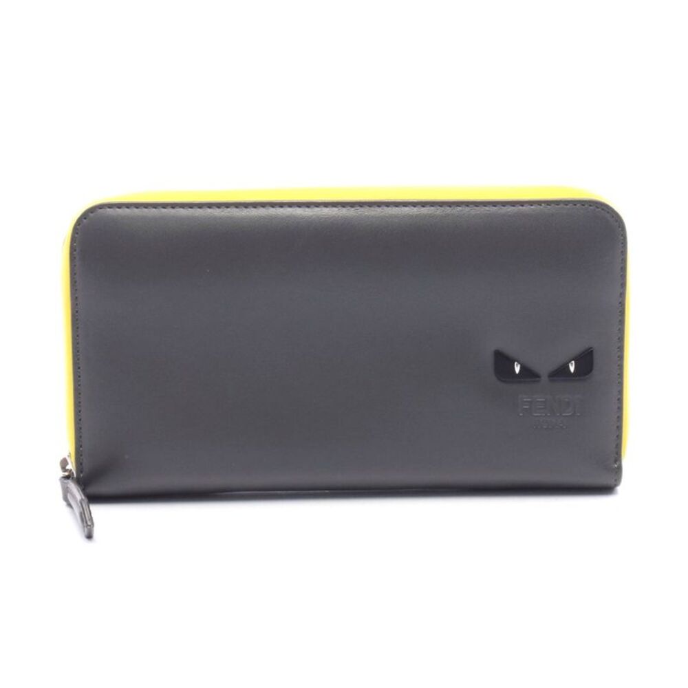 Fendi Monster Bugs Eye Leather Wallet